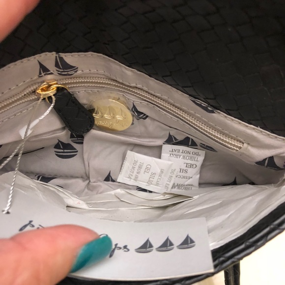 Pretty Ships Clutch Cayenne black woven NWT - Picture 3 of 4